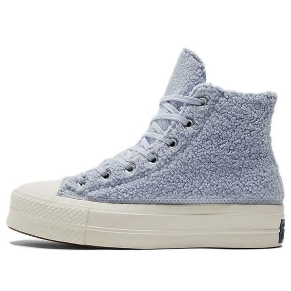 Converse Chuck Taylor All Star Platform High 'Cozy Sherpa - Ghost - Picture 2 of 5